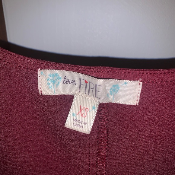 Maroon Slip dress - Picture 3 of 4